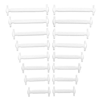 16pcs/lot Silicone Shoelaces No Tie Shoelaces 12 colors Elastic Lace Shoelace Creative Lazy Silicone Laces Rubber Lace Beauty World Shop