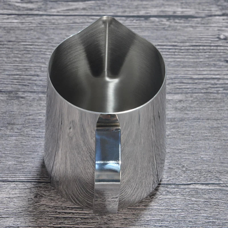 100/350/600ml Milk Jugs Fashion Stainless Steel Milk Craft Milk Frothing Pitcher Coffee Latte Frothing Art Jug Pitcher Mug Cup Beauty World Shop