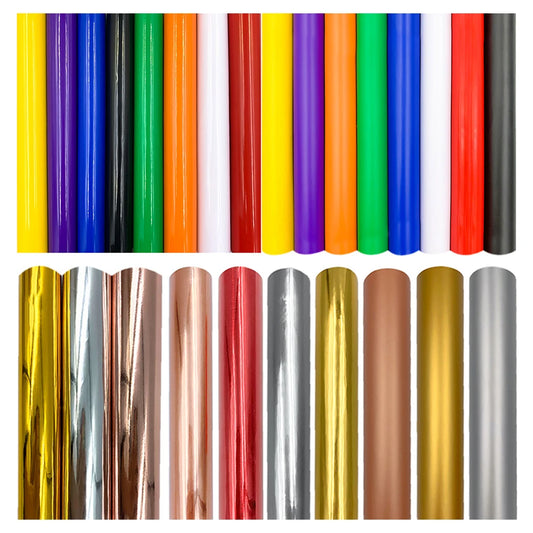 Permanent Adhesive Vinyl Matte Metal Colors Vinyl Sheets for Christmas Halloween Party Home Decoration Stickers Craft Cars Decal Beauty World Shop