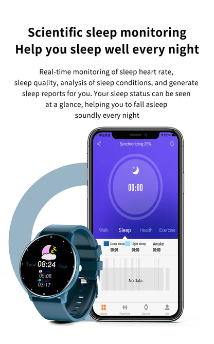 LIGE 2026 Smart Watch Women Men Ladies Gift Sport Fitness Men Watches Heart Rate Monitor Waterproof Smartwatch For Android IOS Beauty World Shop