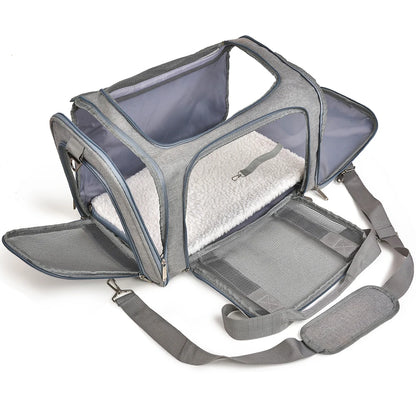 Dog Carrier Bag Soft Side Backpack Cat Pet Carriers Dog Travel Bags Airline Approved Transport For Small Dogs Cats Outgoing Beauty World Shop