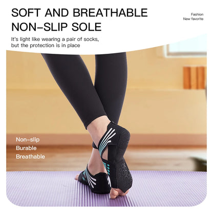 Kyncilor Professional Non-slip Gym Yoga Shoes Flat Soft Anti-slip Sole Ballet Fitness Dance Shoes Pilates Yoga Shoes Socks Beauty World Shop