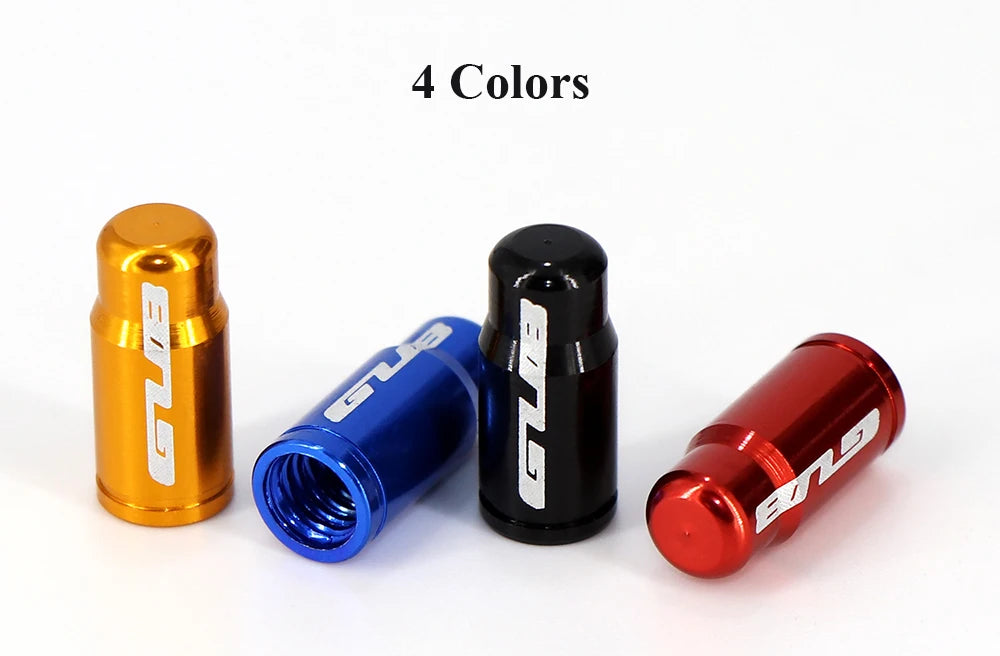 2pcs GUB Aluminum CNC Bicycle Tire Valve Cap MTB Road Bike Tube Tyre Gas Nozzle Cover for AV FV Schrader Presta Valve Dustproof Beauty World Shop