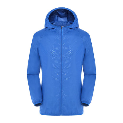 LNGXO Hiking Waterproof Jacket Women Men Camping Running Sun-Protective Windbreaker Quick Dry Outdoor Sport Rain Coat Unisex Beauty World Shop