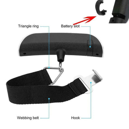 50kg 10g Digital Scale Electronic Balance Kitchen Luggage Hanging Scale Weight Suitcase Travel Scale Baggage Bag Weight Tool Beauty World Shop