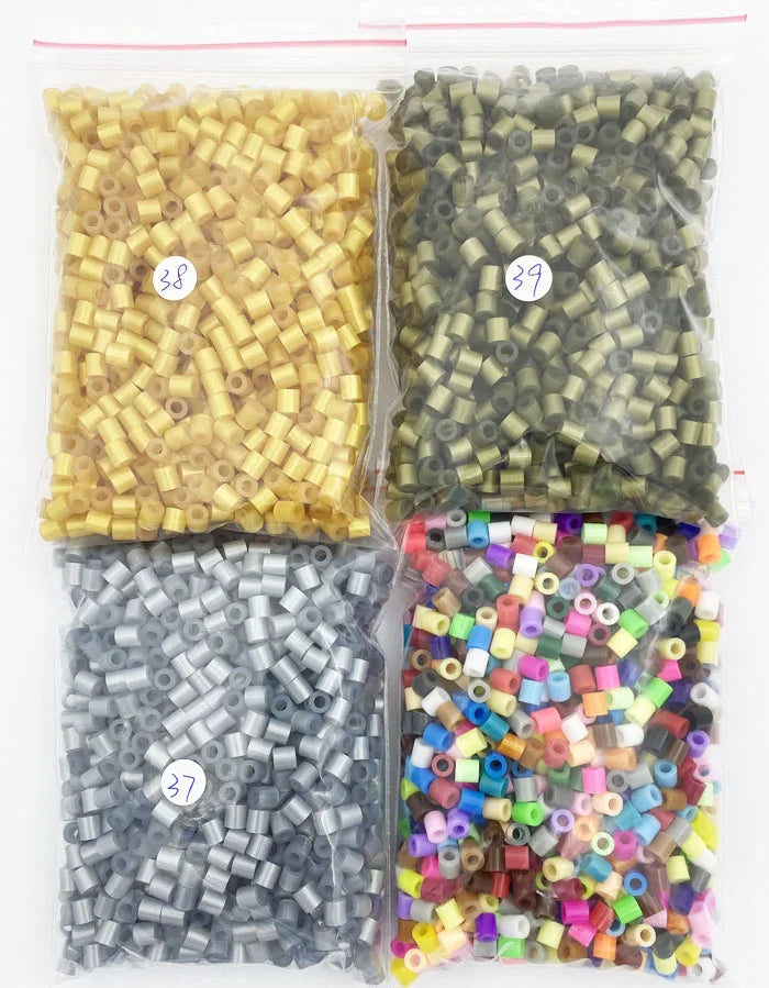 2000PCs/5MM Iron Beads Pixel Puzzle Iron Beads Mix Colors for kids Hama Beads Perler Beads Diy High Quality Handmade Gift toy Beauty World Shop