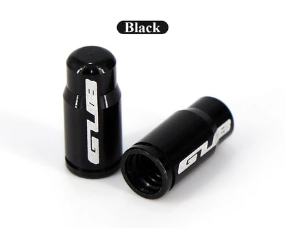 2pcs GUB Aluminum CNC Bicycle Tire Valve Cap MTB Road Bike Tube Tyre Gas Nozzle Cover for AV FV Schrader Presta Valve Dustproof Beauty World Shop
