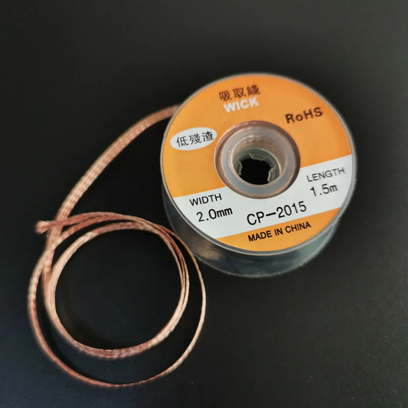 1PC 2.0mm 3.5mm 1.5M Welding Wires Desoldering Braid Solder Remover Wick Wire Repair Tool Beauty World Shop