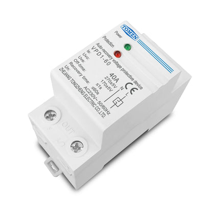 TOMZN 40A 60A 230V DIN Rail Automatic Recovery Reconnect Over Voltage And Under Voltage Protective Device Protection Relay Beauty World Shop