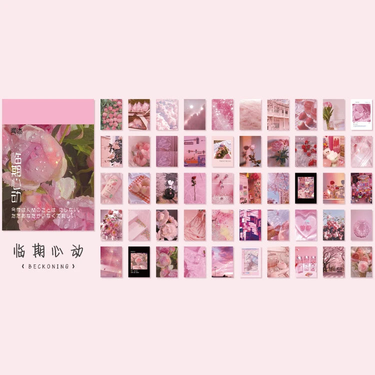 Yoofun 50 Sheets Natural Scenery&Art Paintings Stationery Stickers Book Aesthetic Landscape Cute Scrapbooking Planner Journaling Beauty World Shop