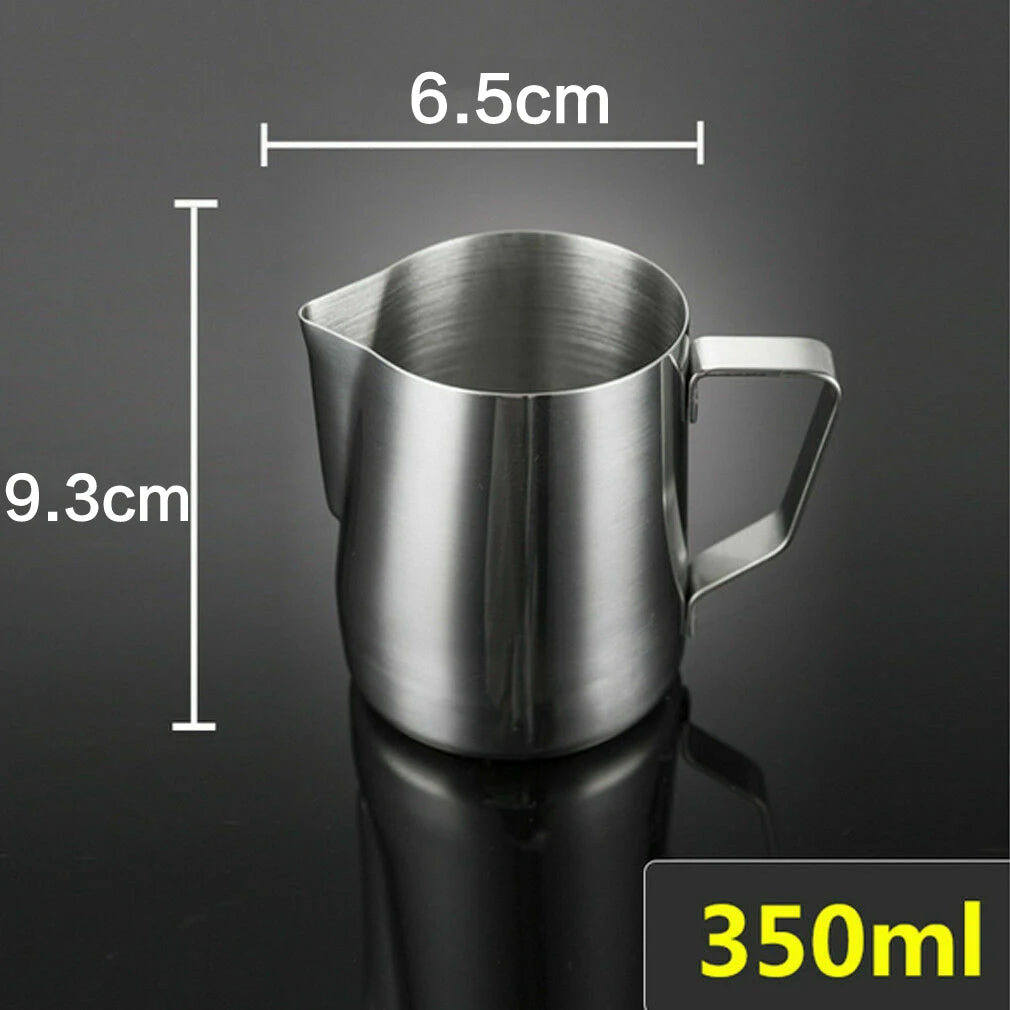 100/350/600ml Milk Jugs Fashion Stainless Steel Milk Craft Milk Frothing Pitcher Coffee Latte Frothing Art Jug Pitcher Mug Cup Beauty World Shop