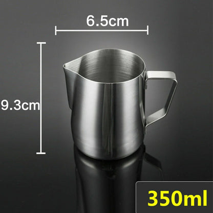 100/350/600ml Milk Jugs Fashion Stainless Steel Milk Craft Milk Frothing Pitcher Coffee Latte Frothing Art Jug Pitcher Mug Cup Beauty World Shop