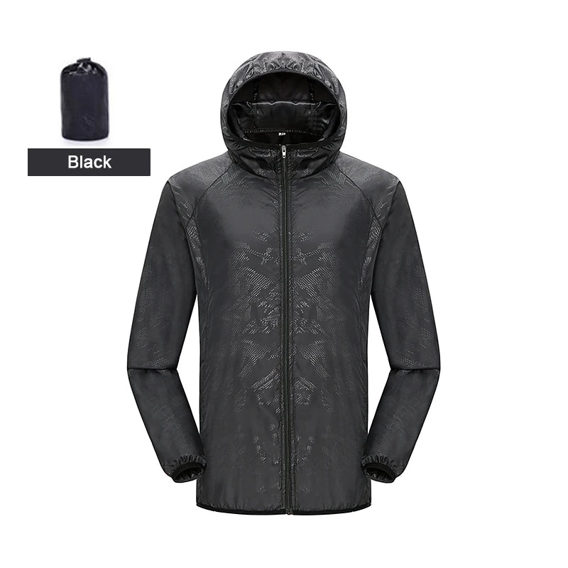 LNGXO Hiking Waterproof Jacket Women Men Camping Running Sun-Protective Windbreaker Quick Dry Outdoor Sport Rain Coat Unisex Beauty World Shop