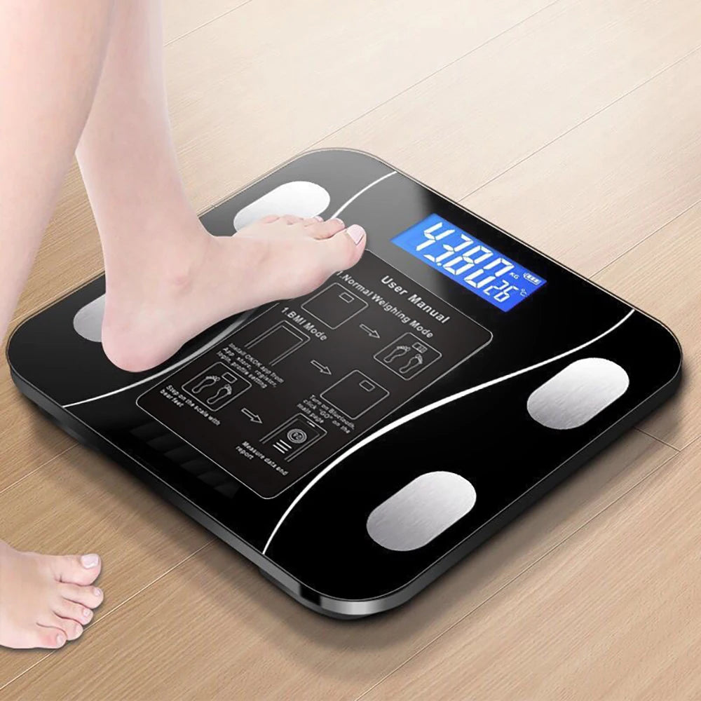 Body Fat Scale Smart Wireless Digital Bathroom Weight Scale Body Composition Analyzer With Smartphone App Bluetooth-compatible Beauty World Shop
