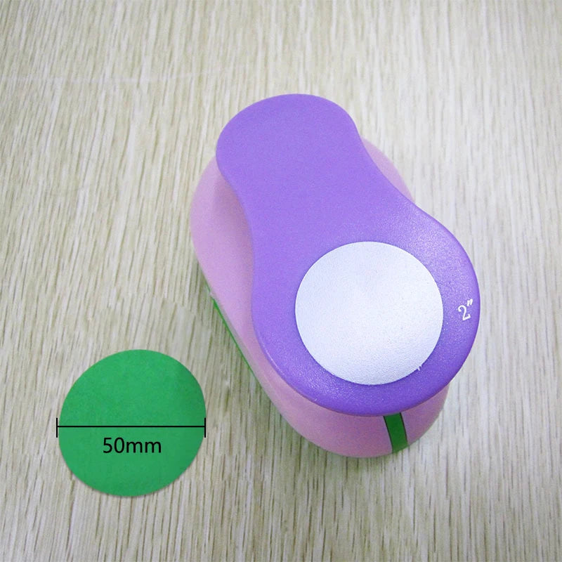 1PCS(5cm,3.8cm,2.5cm) Round shape craft punch set children manual DIY hole punches cortador de papel de scrapbook Circle punch Beauty World Shop