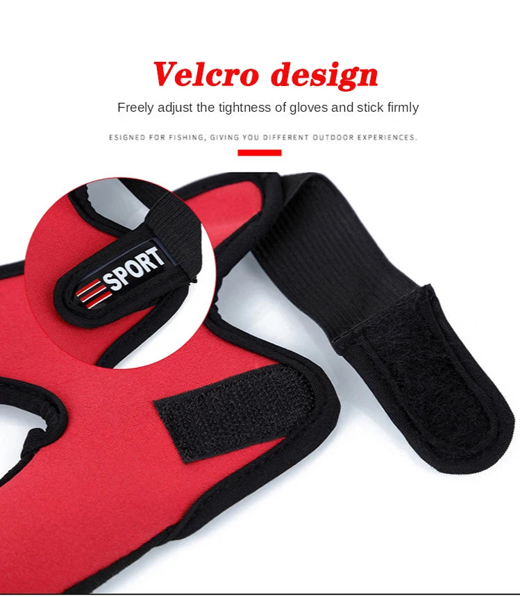 Fishing Gloves 2 Fingers Protector Breathable Anti-Slip Anti-Cut Fishing Gloves Carp Outdoor Fishing Tackle Accessories Supplies Beauty World Shop