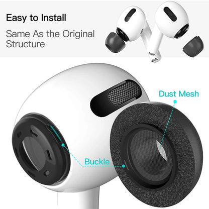 For Apple AirPods Pro 2 Ear Tips Memory Foam Tips Anti Slip Earbuds Ear Cushion Replacement Earphone Ear pads Small Medium Large