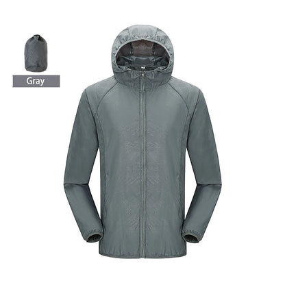 LNGXO Hiking Waterproof Jacket Women Men Camping Running Sun-Protective Windbreaker Quick Dry Outdoor Sport Rain Coat Unisex Beauty World Shop