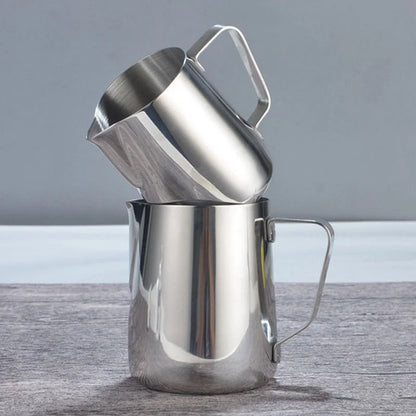 100/350/600ml Milk Jugs Fashion Stainless Steel Milk Craft Milk Frothing Pitcher Coffee Latte Frothing Art Jug Pitcher Mug Cup Beauty World Shop