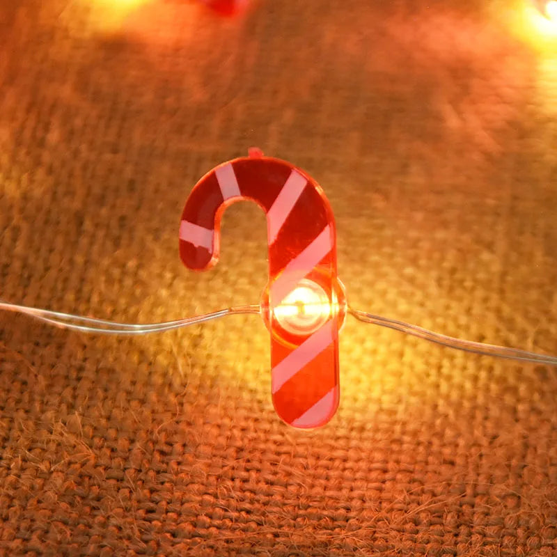 2M 20LED Santa Claus Snowflake LED Light String Christmas Decoration For Home Xmas Tree Ornament 2025 Navidad Kids Gift New Year Beauty World Shop