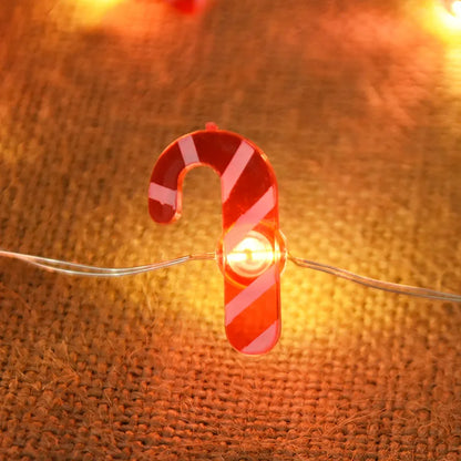 2M 20LED Santa Claus Snowflake LED Light String Christmas Decoration For Home Xmas Tree Ornament 2025 Navidad Kids Gift New Year Beauty World Shop