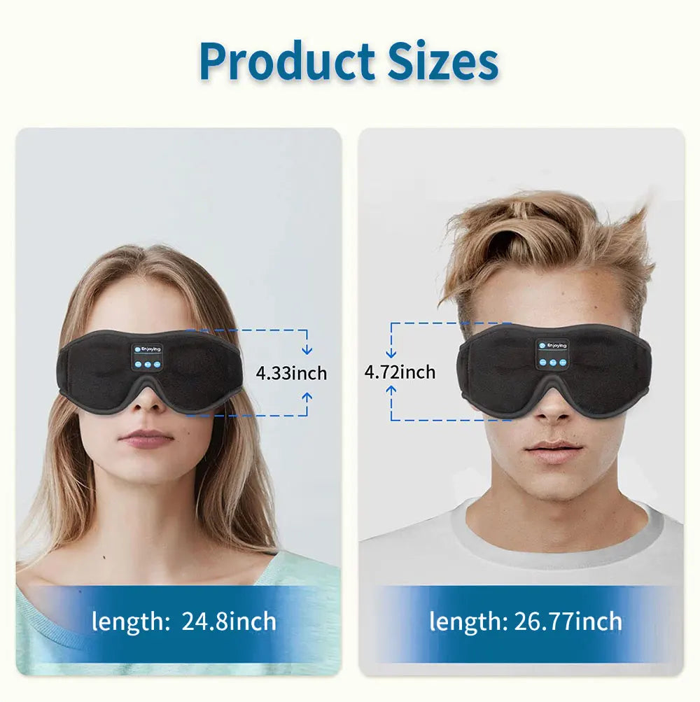 Mask For Sleep Headphones Bluetooth 3D Eye Mask Music Play Sleeping Headphones with Built-in HD Speaker Beauty World Shop