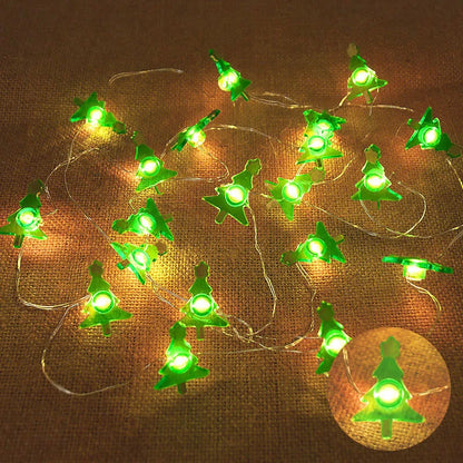 2M 20LED Santa Claus Snowflake LED Light String Christmas Decoration For Home Xmas Tree Ornament 2025 Navidad Kids Gift New Year Beauty World Shop