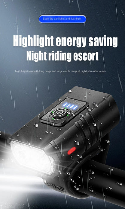 T6 LED Bike Light USB Rechargeable Bicycle Lights Front 6 Modes MTB Flashlight Bicycle Headlight for Cycling Bicycle Front Lamp Beauty World Shop