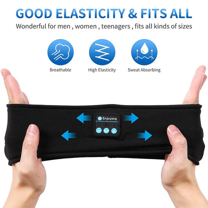 Sleep Eye Mask with Bluetooth 5.0 Headphones Soft Elastic Comfortable Headband ASMR Sleeping  Band 10H Music Beauty World Shop
