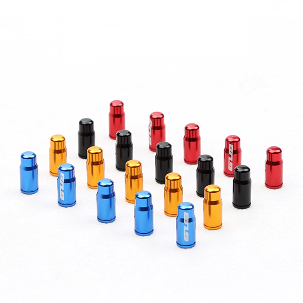 2pcs GUB Aluminum CNC Bicycle Tire Valve Cap MTB Road Bike Tube Tyre Gas Nozzle Cover for AV FV Schrader Presta Valve Dustproof Beauty World Shop