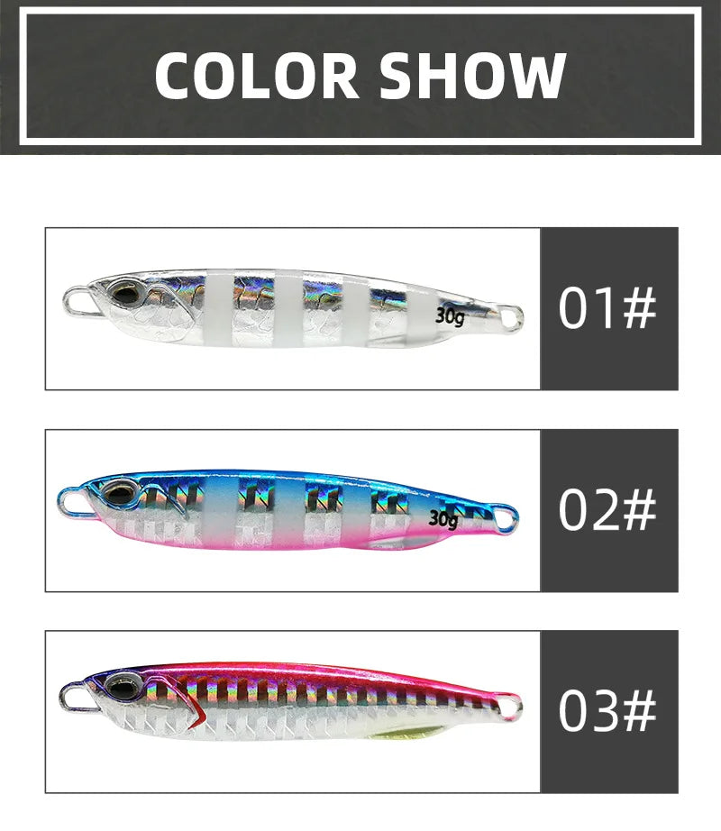 2021 Japen Metal Cast Jig Spoon 10/15/20/30/40/50g Shore Casting Jigging Fish Sea Bass Fishing Lure Artificial Bait Tackle Beauty World Shop