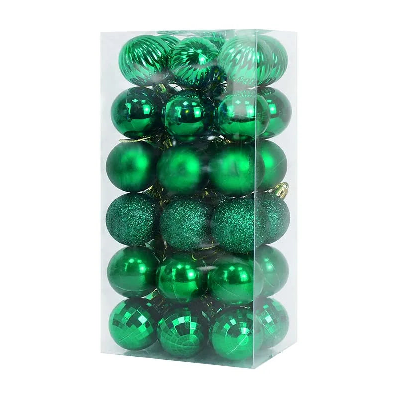 1box Christmas Balls Christmas Tree Ornaments Ball Xmas Hanging Tree Pendants Home Party Decor 2026 New Year Gift Noel Navidad Beauty World Shop