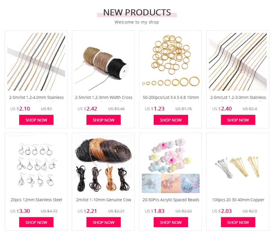 200pcs/lot Cove Clasps Cord End Caps String Ribbon Leather Clip Tip Fold Crimp Bead Connectors For Jewelry Making DIY Supplies Beauty World Shop