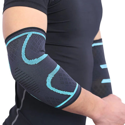 AOLIKES 1PCS Elbow Support Elastic Gym Sport Elbow Protective Pad Absorb Sweat Sport Basketball Arm Sleeve Elbow Brace Beauty World Shop