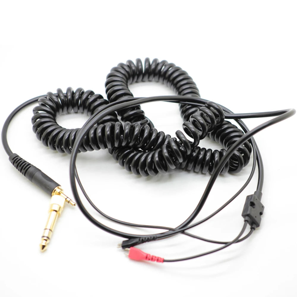 Poyatu Spring Relief Coiled Headphone Cables for Sennheiser HD25 HD25-1 HD25-1 II HD25-C HD25-13 HD 25 Replacement Cable Cords