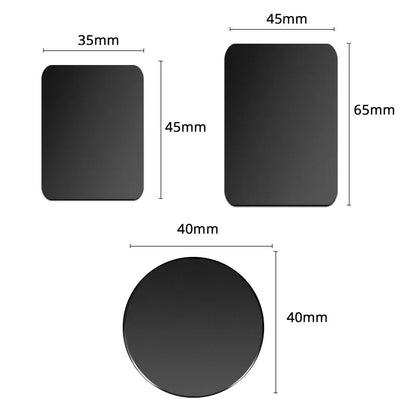 Metal Plate For Car Phone Holder Magnetic Universal Iron Sheet Disk Sticker Mount Mobile Phone Magnet Stand For IPhone Beauty World Shop