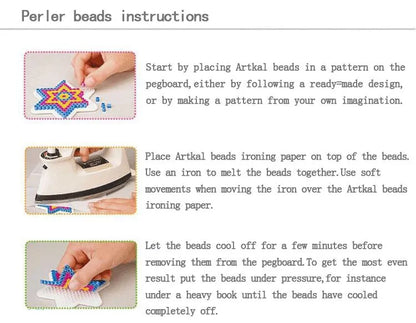 2000PCs/5MM Iron Beads Pixel Puzzle Iron Beads Mix Colors for kids Hama Beads Perler Beads Diy High Quality Handmade Gift toy Beauty World Shop