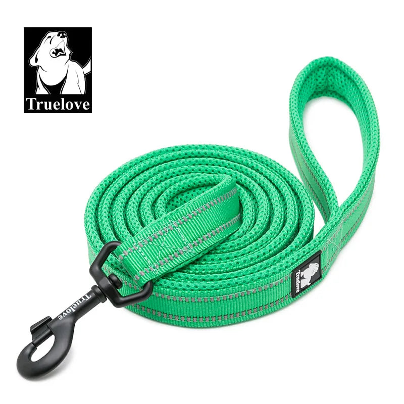 Truelove Soft Dog Pet Leash in Harness and Collar Reflective Nylon Cat Mesh Walking Training 11 Color Length 110cm TLL2111 Beauty World Shop