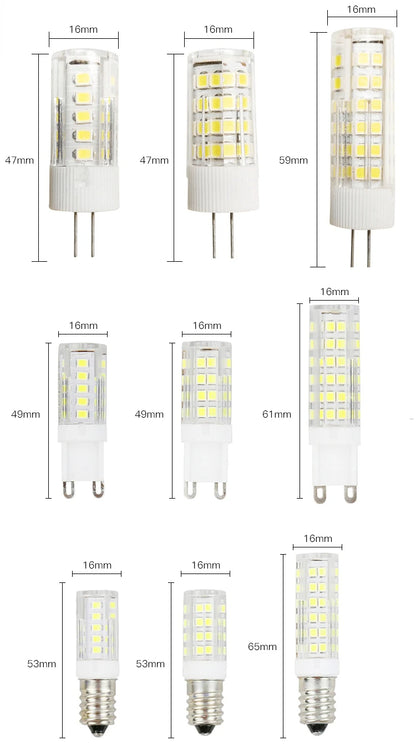 LED G9 Lamp Bulb 220V 230V 3W 5W 7W 9W 12W 15W SMD 2835 Spotlight Replace Halogen Lighting Lights Spotlight Chandelier Bombillas Beauty World Shop