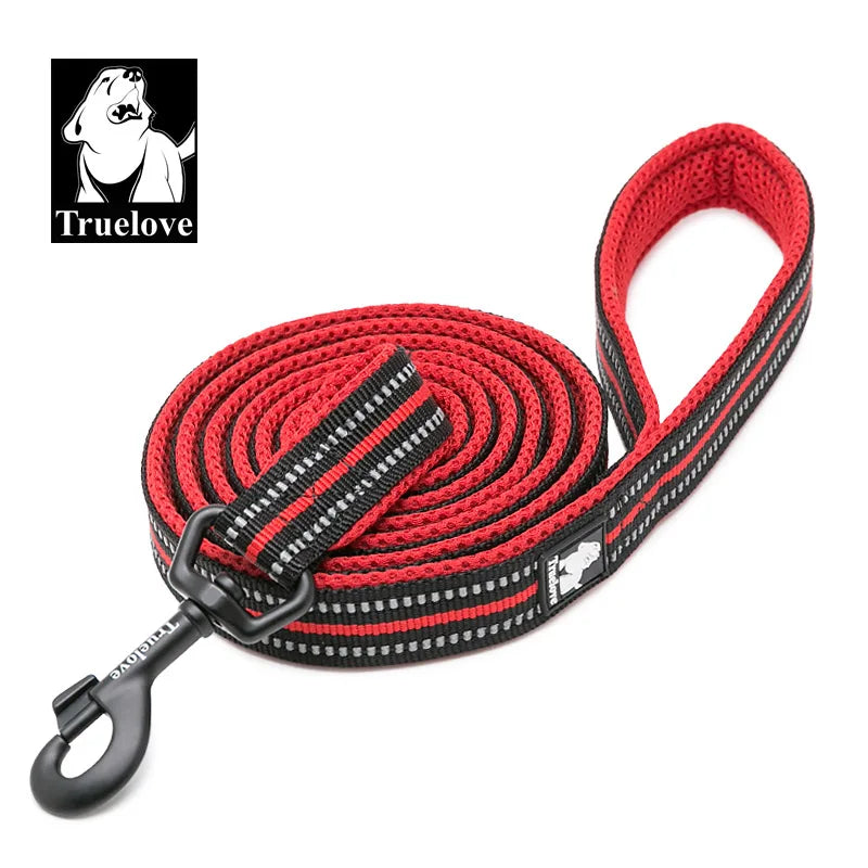 Truelove Soft Dog Pet Leash in Harness and Collar Reflective Nylon Cat Mesh Walking Training 11 Color Length 110cm TLL2111 Beauty World Shop