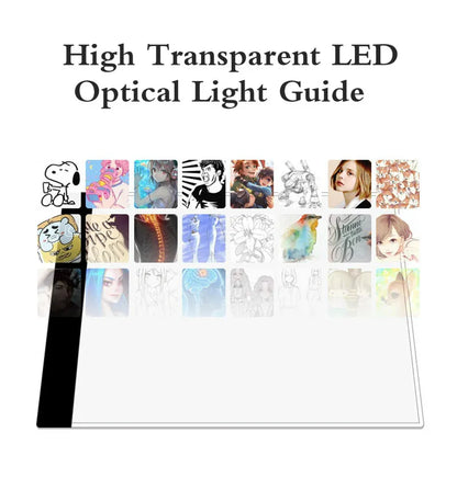 A4 Level Dimmable Led Drawing Copy Pad Board Children's Toy Painting Educational Kids Grow Playmates Creative Gifts For Children Beauty Fashion