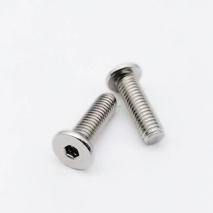 M2 M2.5 M3 M4 M5 M6 M8 Black 304 Stainless Steel Allen Hexagon Ultrathin Head Bolt Hex Socket Ultra Thin Flat Wafer Head Screw Beauty World Shop