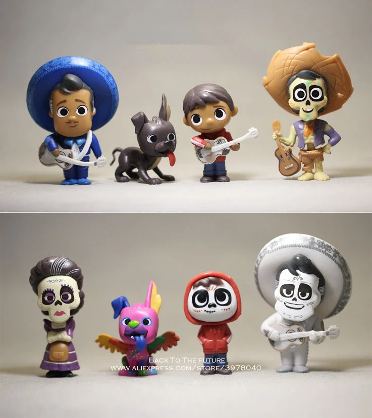 Disney Coco Movie 8pcs/set 6-9cm Action Figure Anime Mini Decoration Collection Figurine Toys Model For Children Gift Beauty World Shop