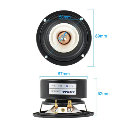 AIYIMA 2Pcs 3 Inch Full Range Speakers 4 8 Ohm 15W Loudspeaker Bass Midrange Sound Speaker For Home Amplifier Audio
