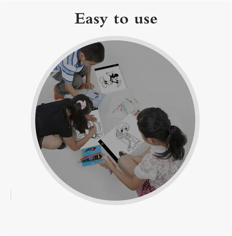 A4 Level Dimmable Led Drawing Copy Pad Board Children's Toy Painting Educational Kids Grow Playmates Creative Gifts For Children Beauty Fashion