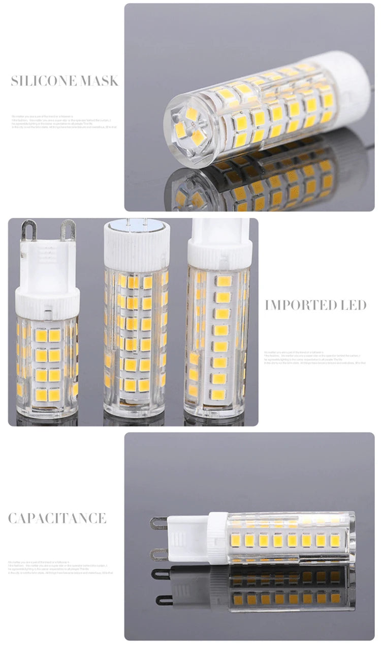 LED G9 Lamp Bulb 220V 230V 3W 5W 7W 9W 12W 15W SMD 2835 Spotlight Replace Halogen Lighting Lights Spotlight Chandelier Bombillas Beauty World Shop