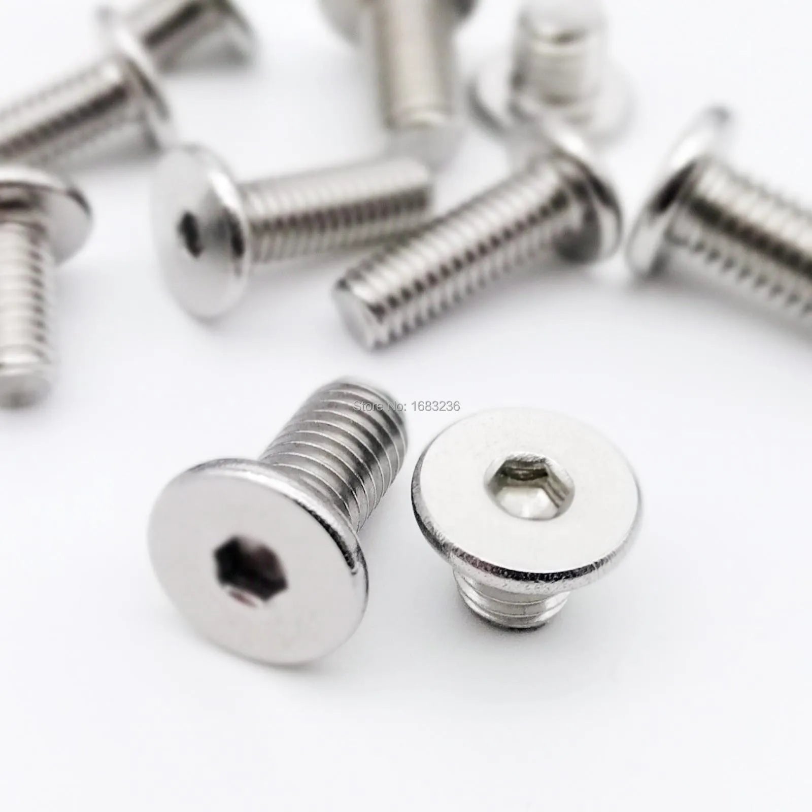 M2 M2.5 M3 M4 M5 M6 M8 Black 304 Stainless Steel Allen Hexagon Ultrathin Head Bolt Hex Socket Ultra Thin Flat Wafer Head Screw Beauty World Shop