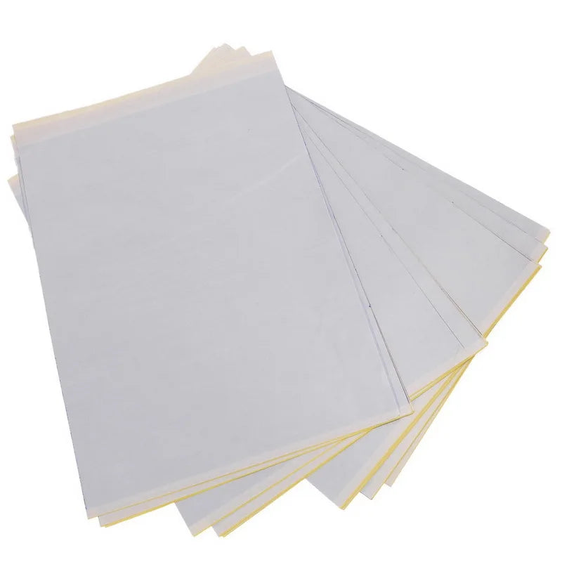 10pcs Tattoo Transfer Paper Spirit Master Tattoo Stencil Copier Carbon Thermal Paper Leaves For Tattoo Supply   A4 paper size Beauty World Shop