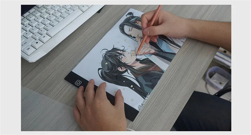 A4 Level Dimmable Led Drawing Copy Pad Board Children's Toy Painting Educational Kids Grow Playmates Creative Gifts For Children Beauty Fashion