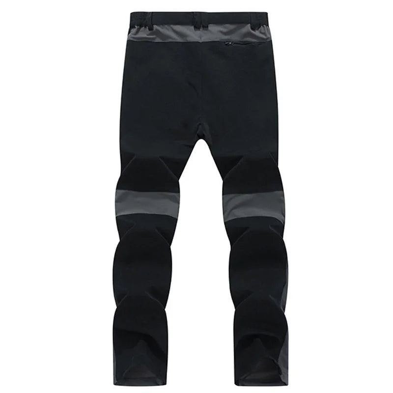 TRVLWEGO Men Summer Hiking Pants Wear-resistant Water Splash Prevention Quick Dry UV Proof Elastic Thin Camping Trousers Beauty World Shop